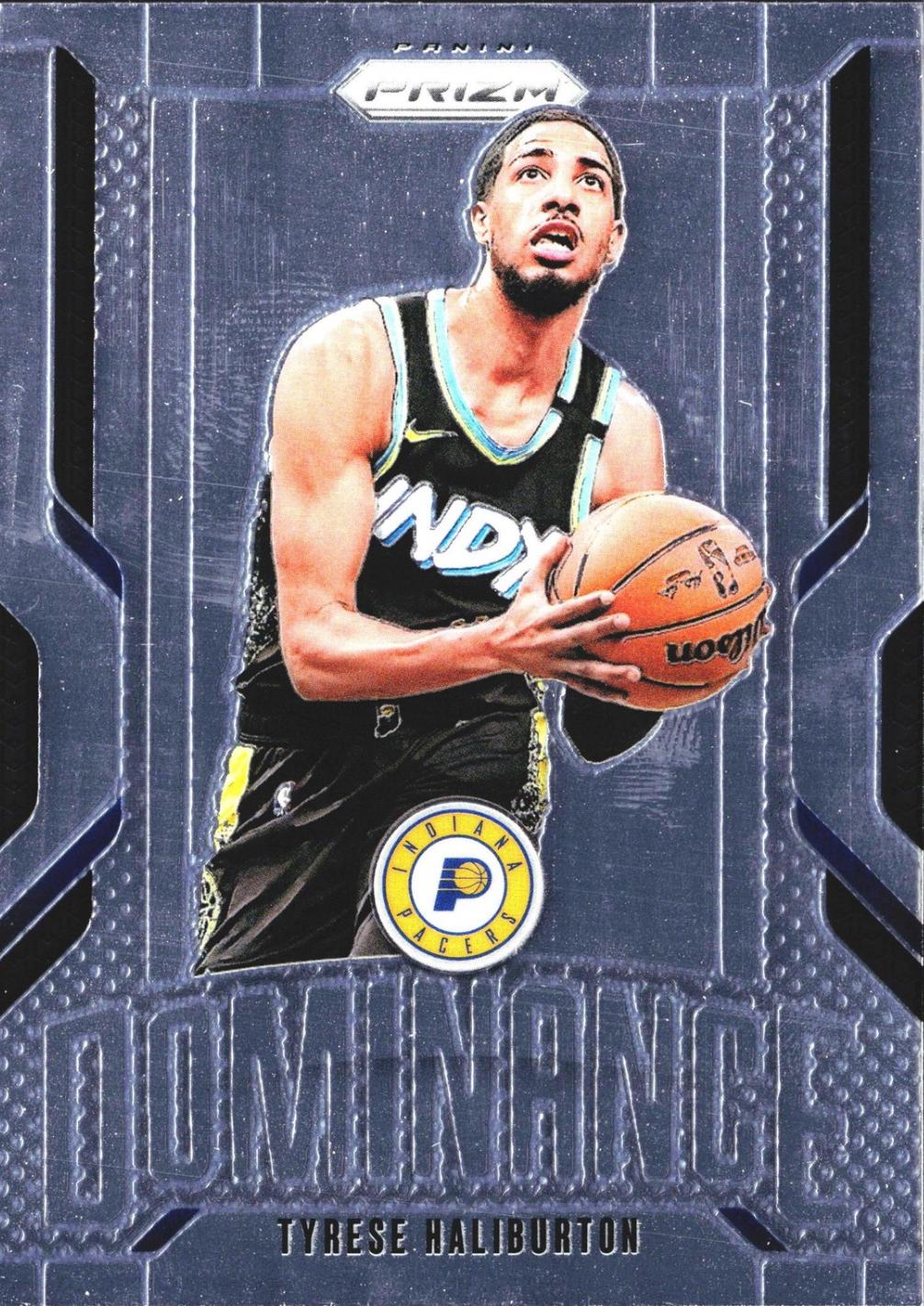 Tyrese Haliburton #16 Basketball Cards 2024 Panini Prizm Dominance