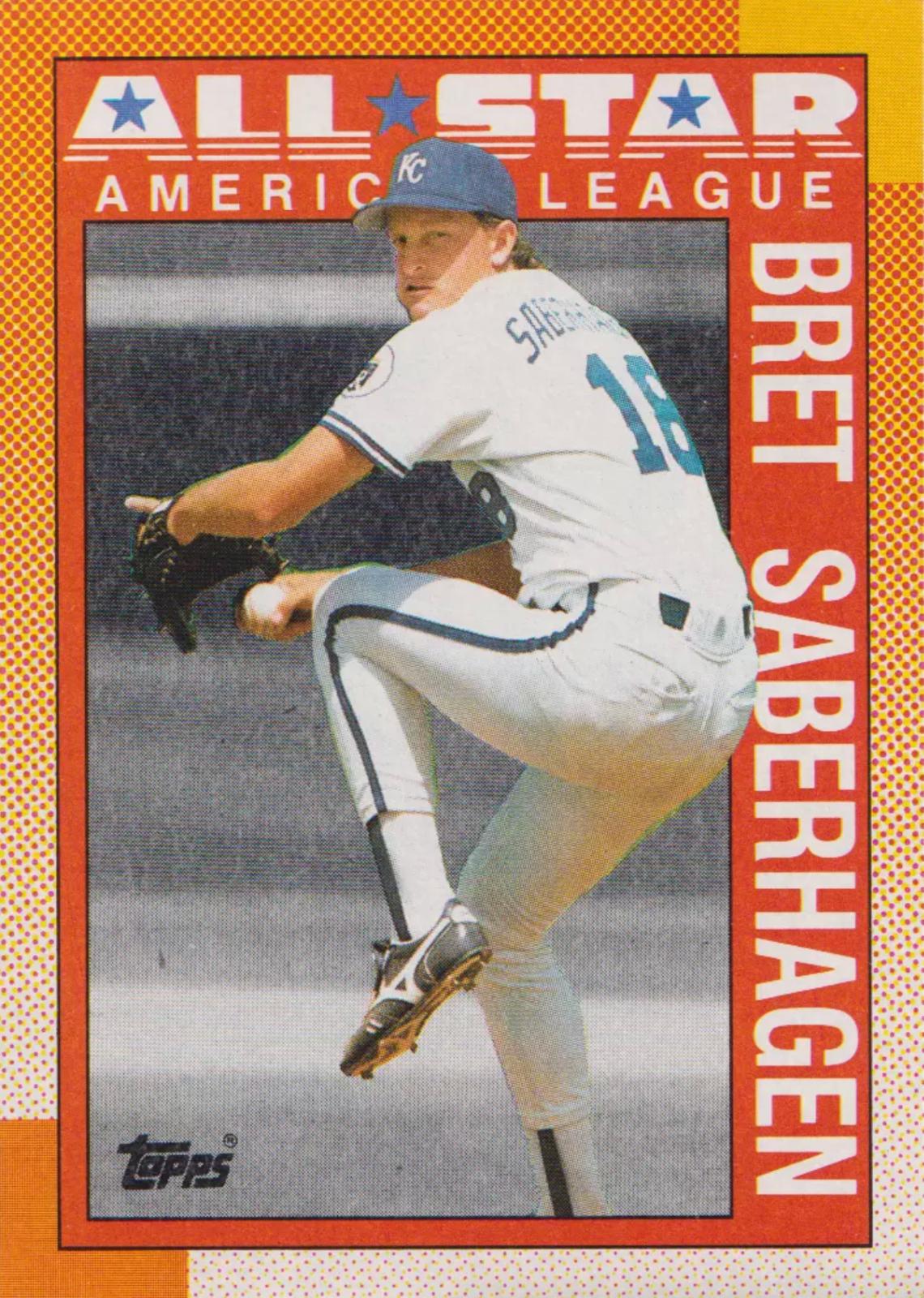 Bret Saberhagen #393 1990 Topps Baseball