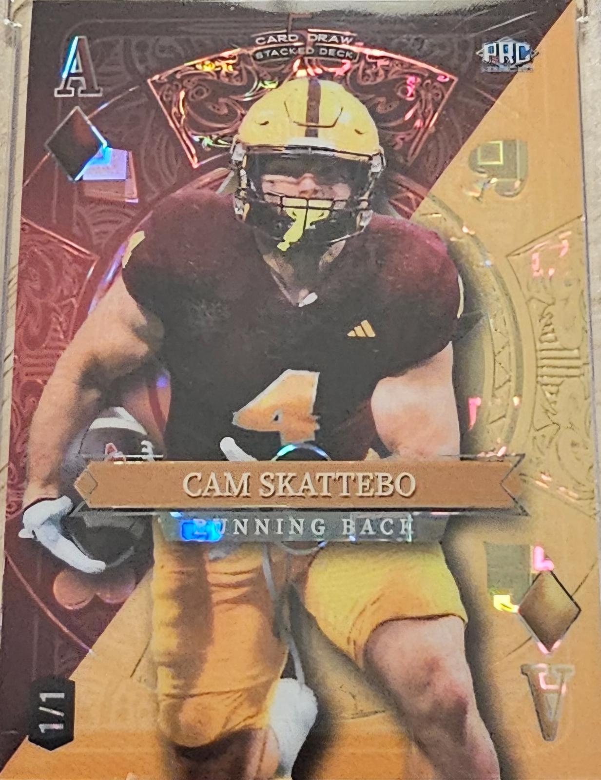 Cam Skattebo #SDJD-CSN 2024 Wild Card 5 Card Draw Stacked Deck Football