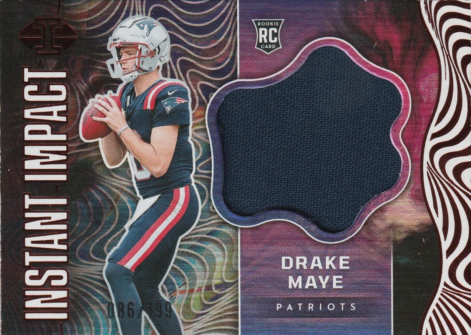 Drake Maye #2 Football Cards 2024 Panini Illusions Instant Impact