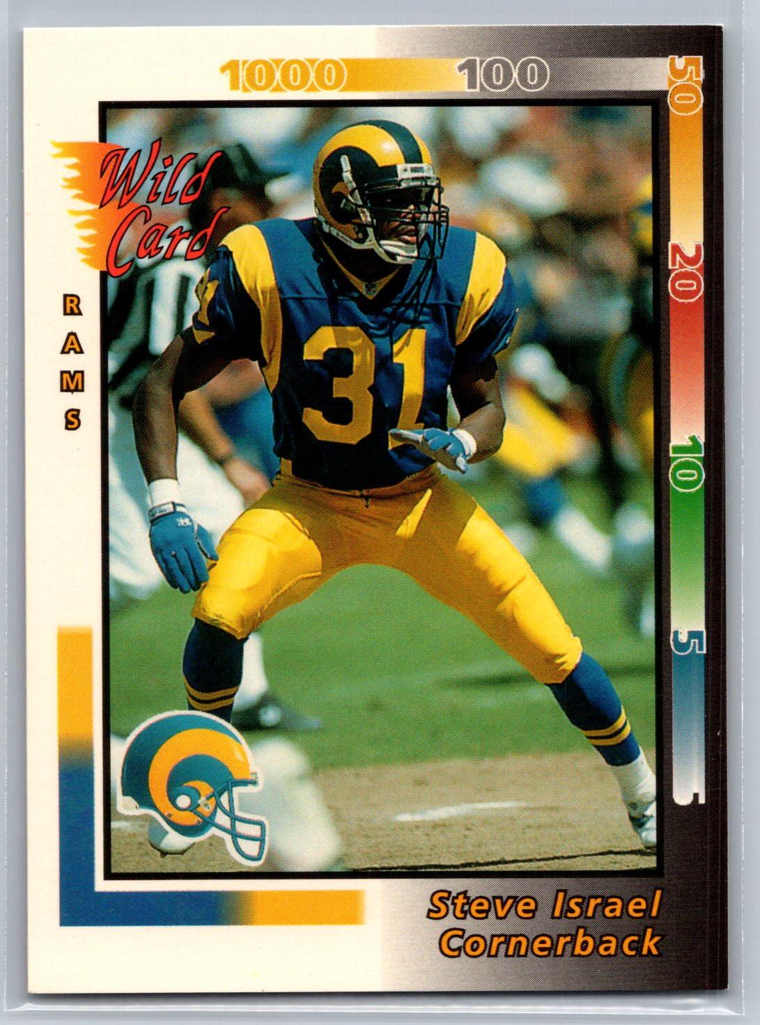 Steve Israel #389 Football Cards 1992 Wild Card