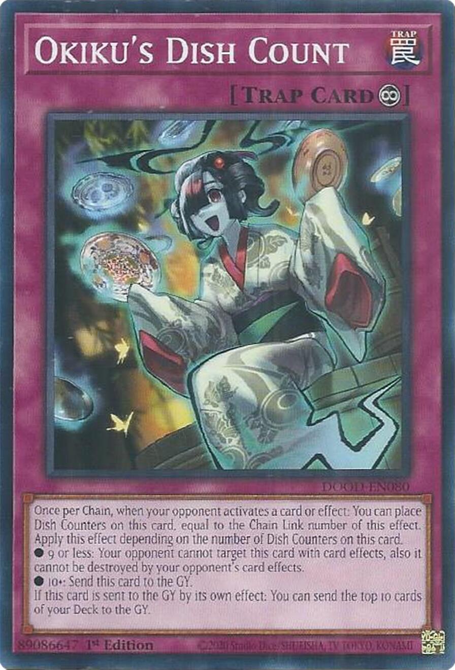 Okiku's Dish Count DOOD-EN080 Prices | YuGiOh Doom of Dimensions | YuGiOh Cards Okiku's Dish Count DOOD-EN080 Prices | YuGiOh Doom of Dimensions | YuGiOh Cards