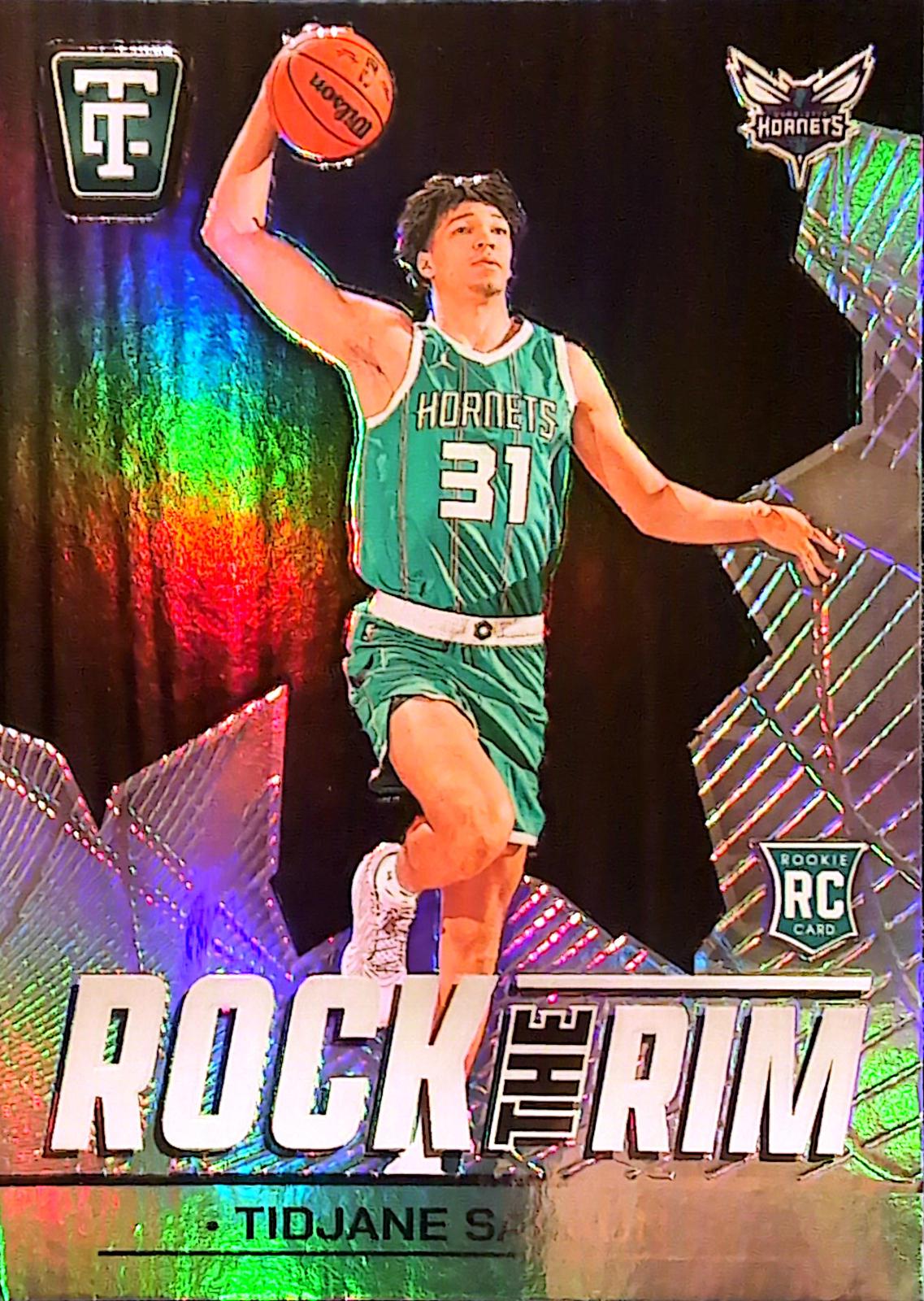 Tidjane Salaun #22 Basketball Cards 2024 Panini Totally Certified Rock the Rim