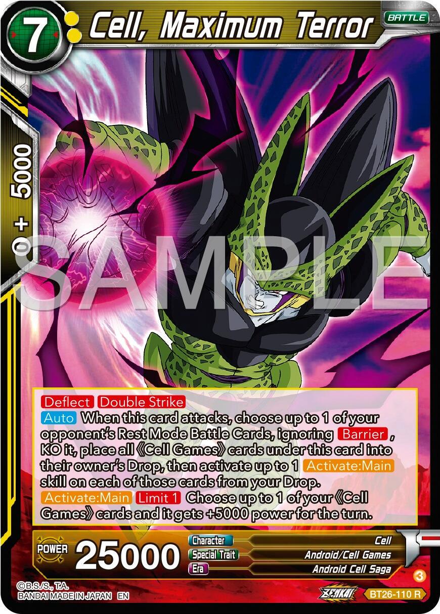 Cell, Maximum Terror BT26-110 Dragon Ball Super Ultimate Advent