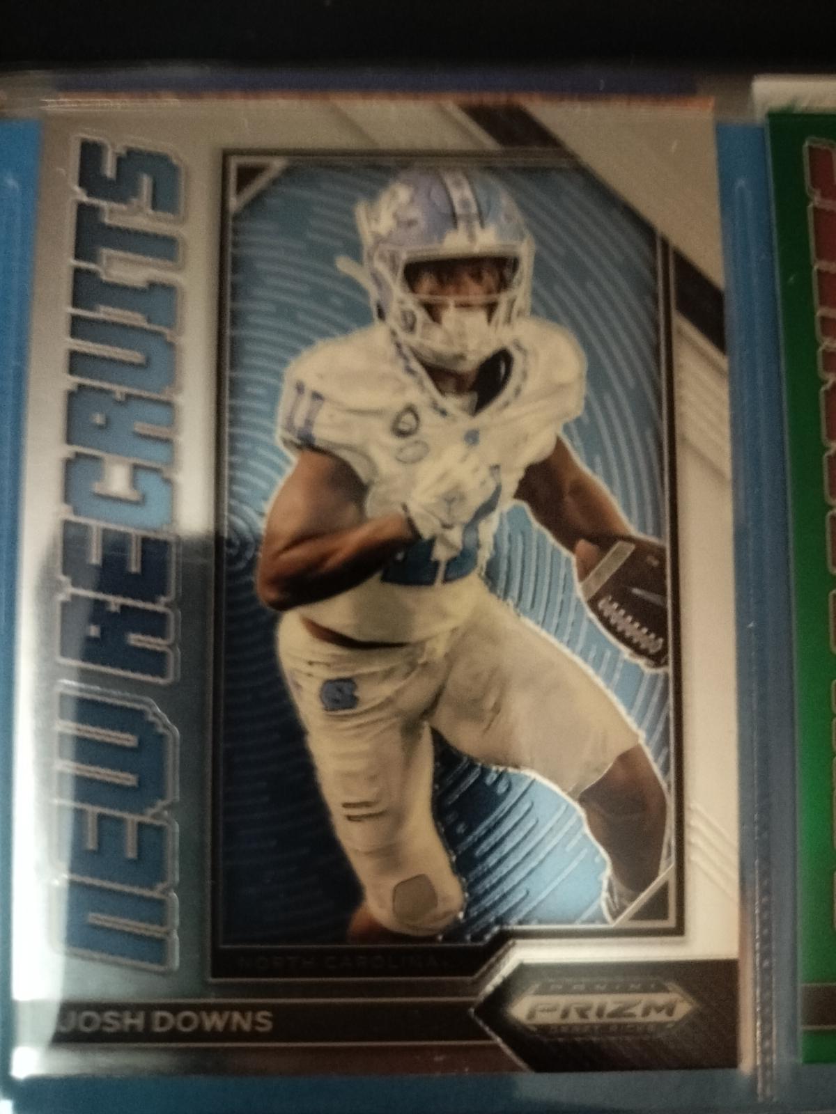 Josh Downs #NR-11 Football Cards 2023 Panini Prizm Draft Picks New Recruits