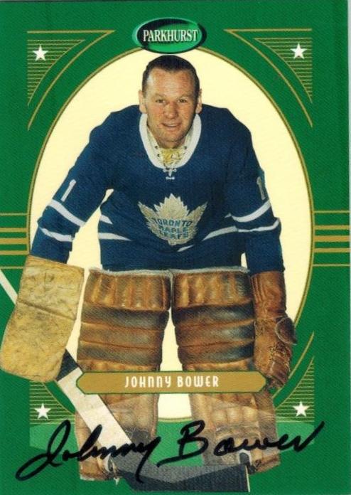 Johnny Bower #PA-24 2001-02 Parkhurst Hockey Autographs