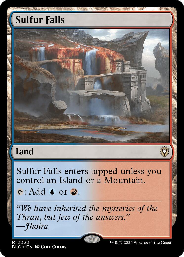 Sulfur Falls #333 Magic Bloomburrow Commander