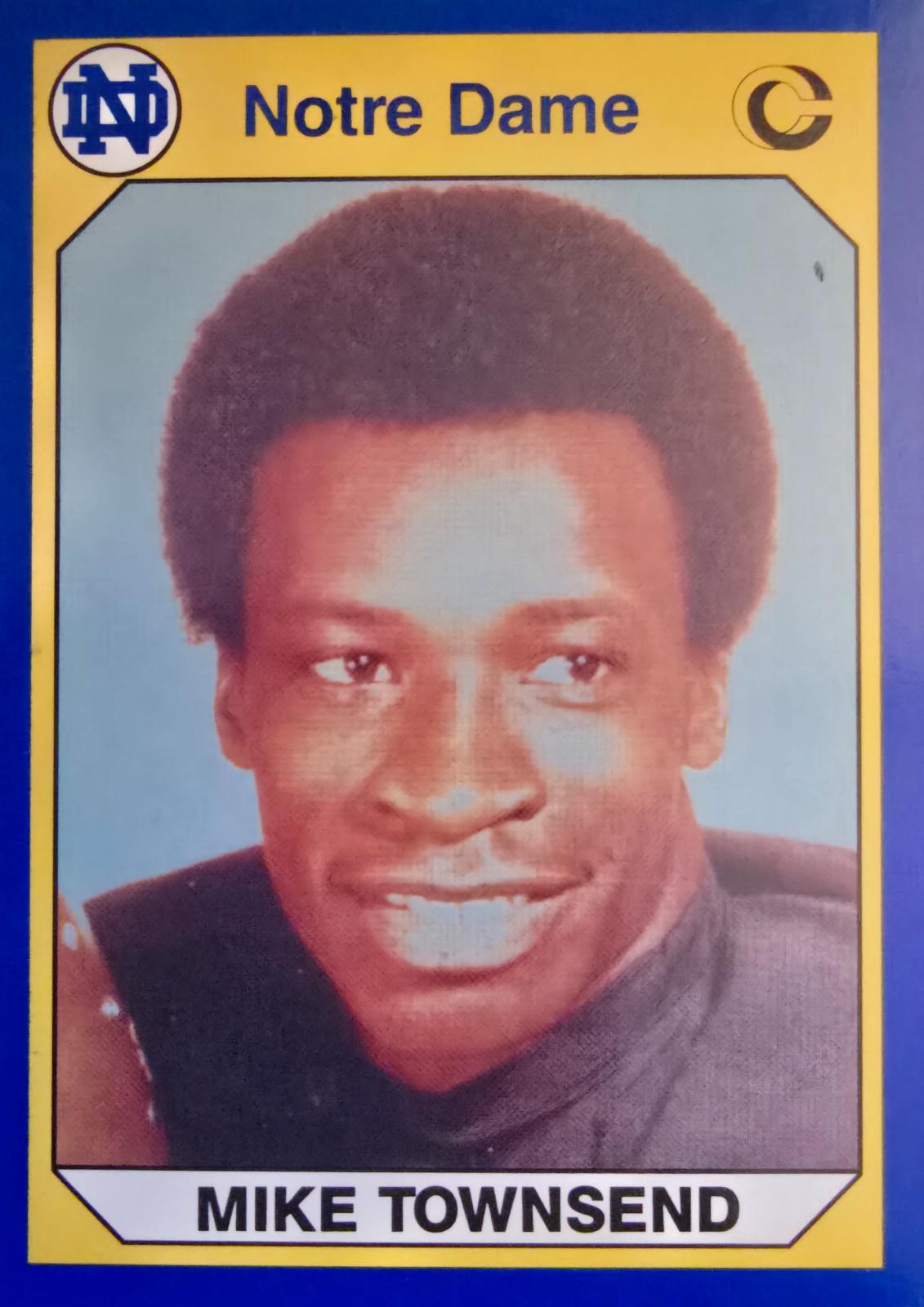 Mike Townsend #51 1990 Notre Dame Collegiate Collection Football