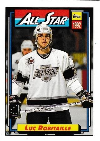 Luc Robitaille #266 1992-93 Topps Hockey