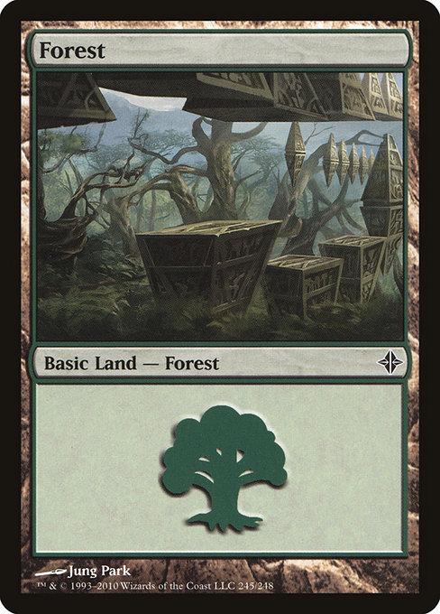 Forest #245 Magic Rise of the Eldrazi