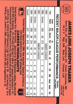 Jim Traber, Standard, back