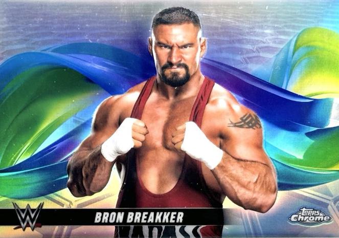 Bron Breakker #HLX-BRO Wrestling Cards 2025 Topps Chrome WWE Helix