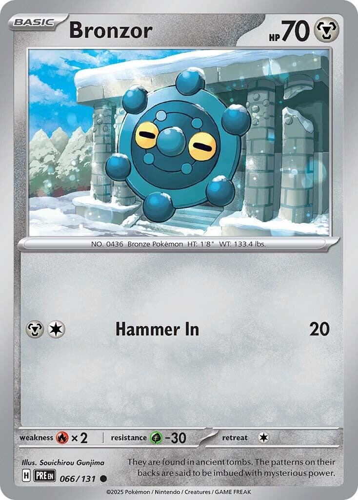 Bronzor #66 Pokemon Prismatic Evolutions
