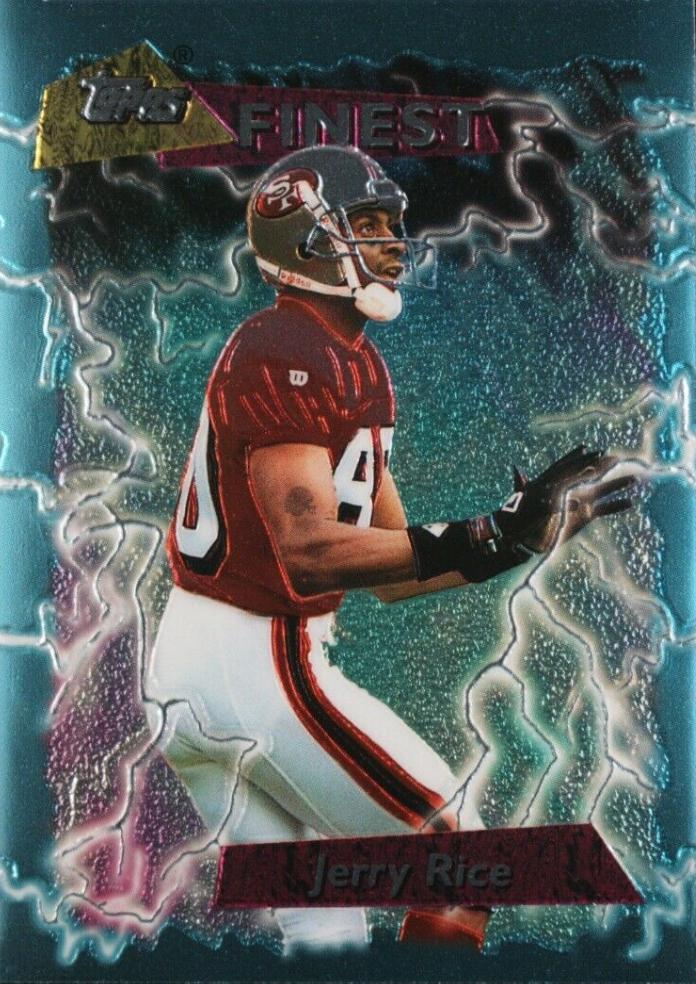 Jerry Rice #180 Football Cards 1995 Topps Finest