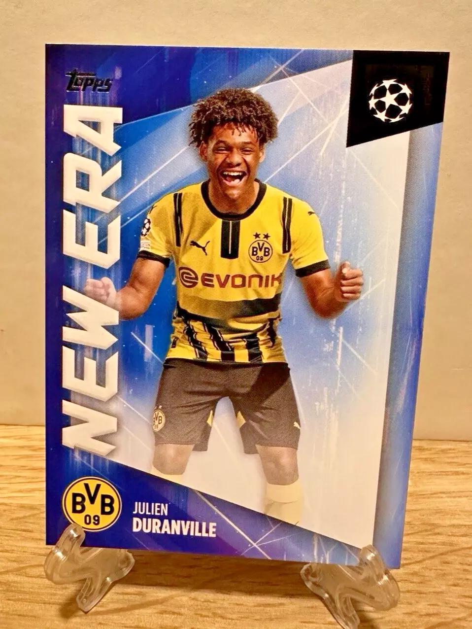 Julien Duranville #NE-7 Soccer Cards 2024 Topps UEFA New Era