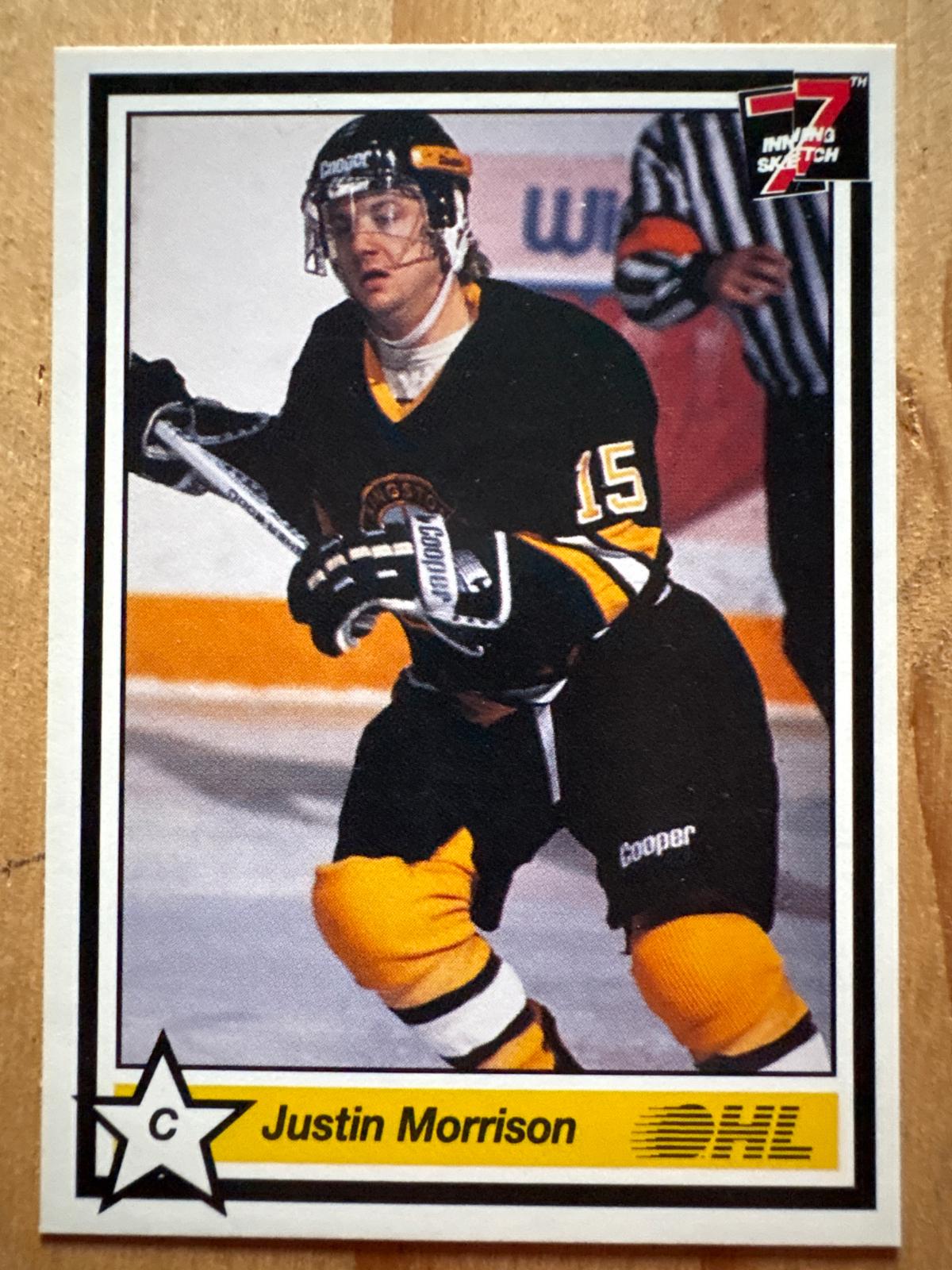 Justin Morrison #67 1990 7th Inning Sketch Ohl Hockey