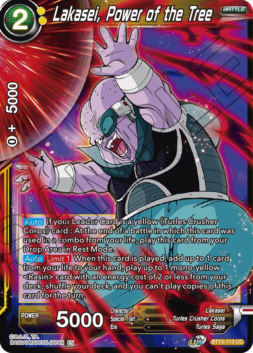 Lakasei, Power of the Tree BT15-113 Dragon Ball Super Saiyan Showdown