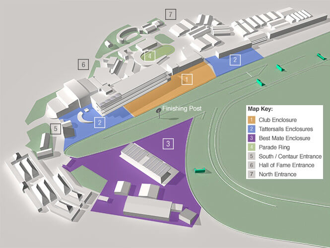 Map Of Cheltenham Racecourse Cheltenham Racecourse - Racingbreaks