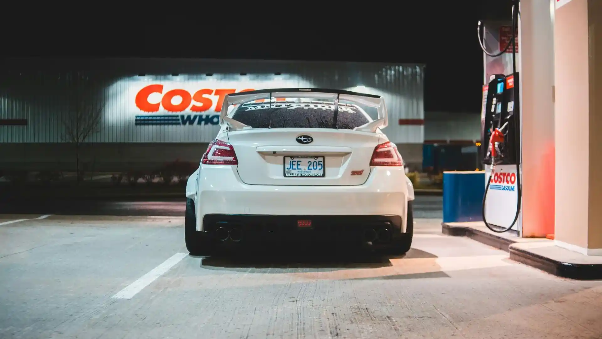 Car in Front of Costco