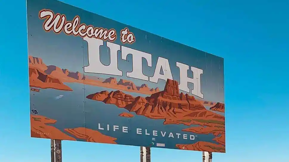 Utah State Sign