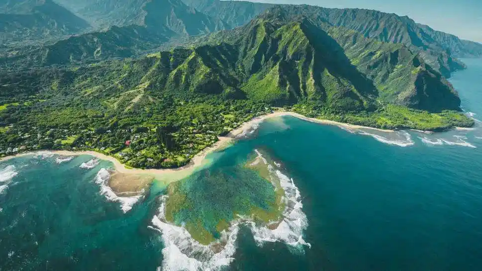 Hawaii Volcano on Coast