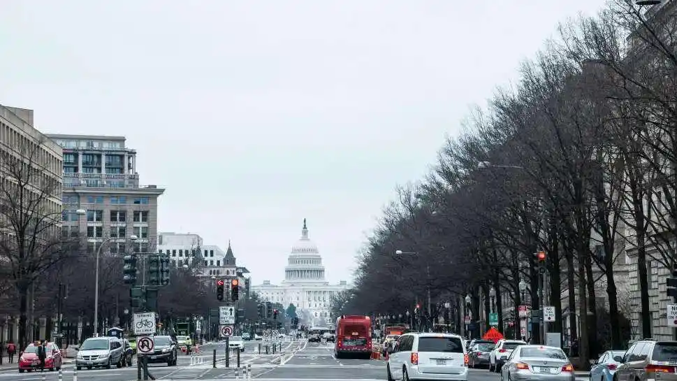 Capitol Building at the End of Road