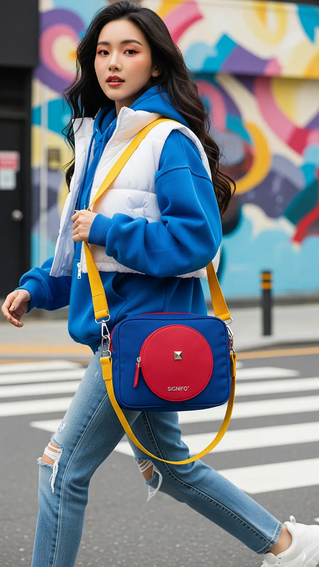 Gaya jalanan Seoul dengan sentuhan kanvas polyester