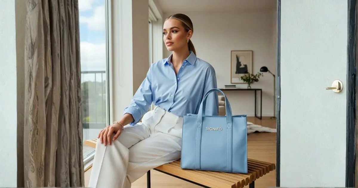 Kain Kanvas Pastel Blue