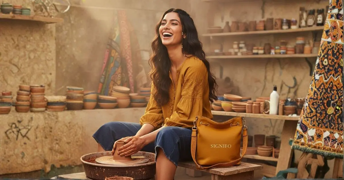 Kain Kanvas Golden Ochre