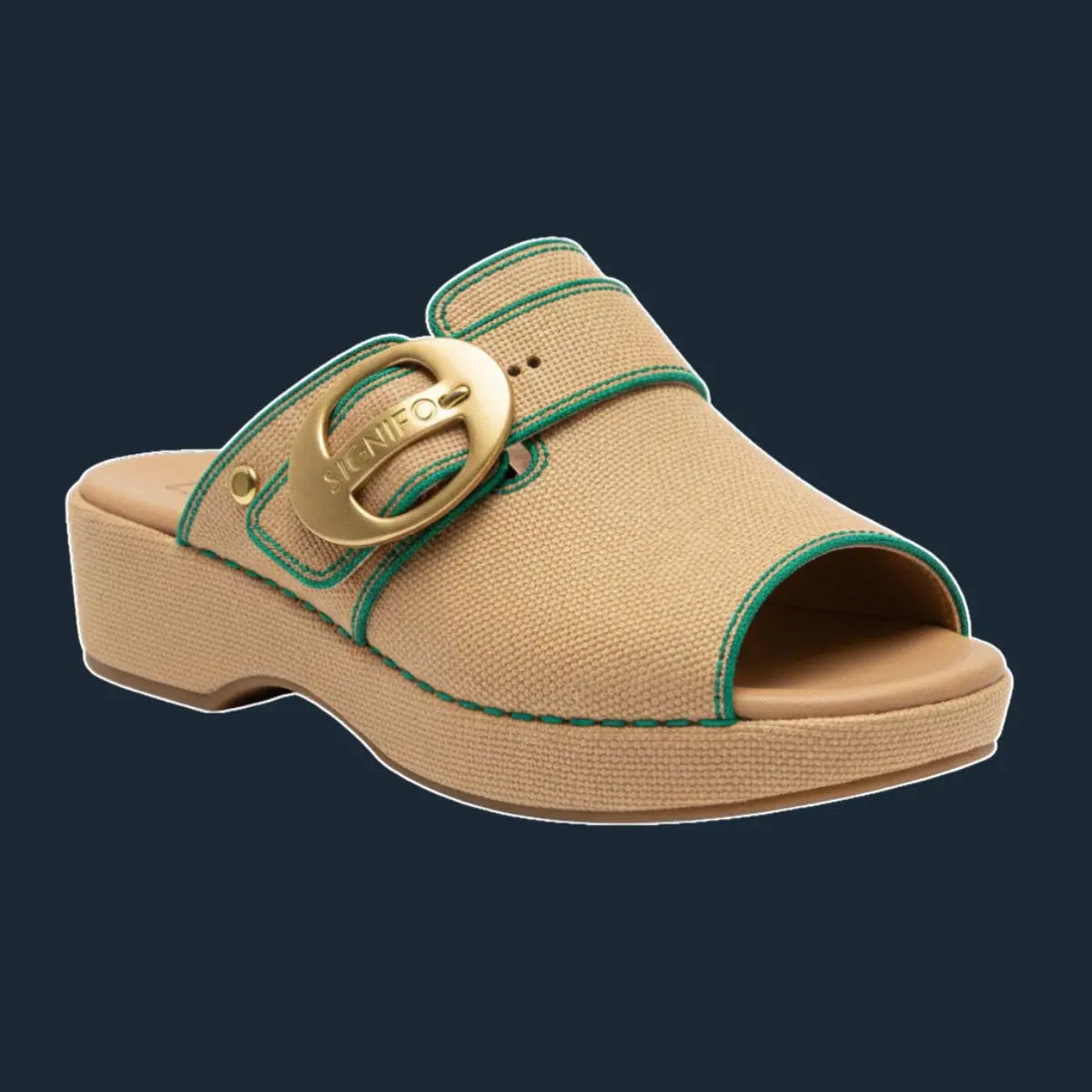 Sandal wedges Dm Oasis Drift 2 dengan gesper bundar