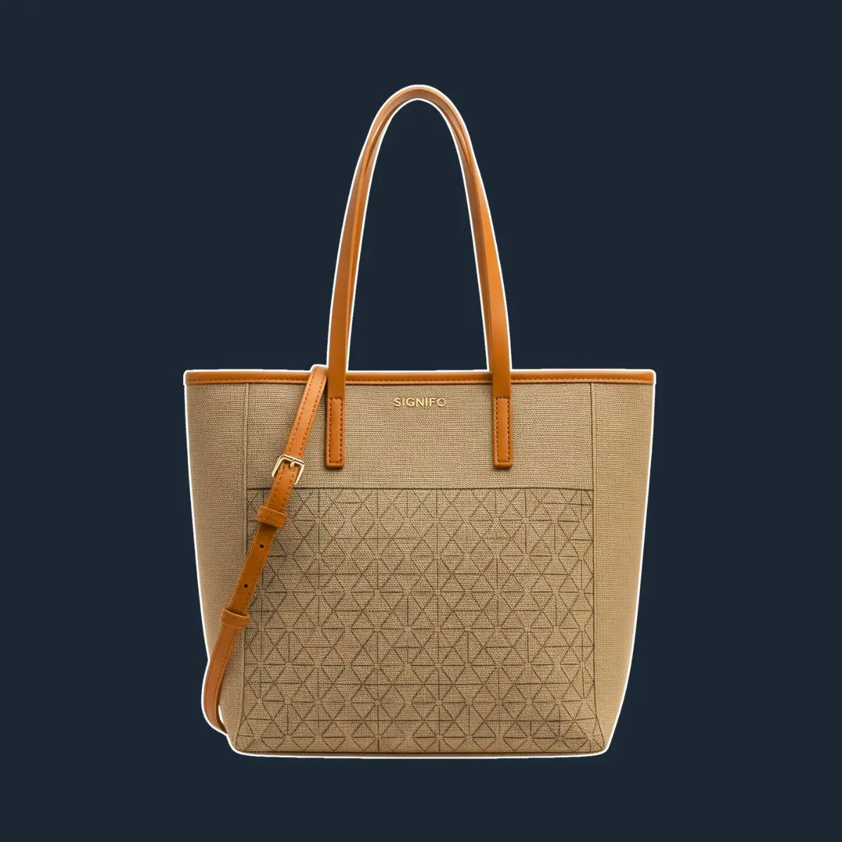 Tas jinjing The Essential Tote dengan pegangan kulit