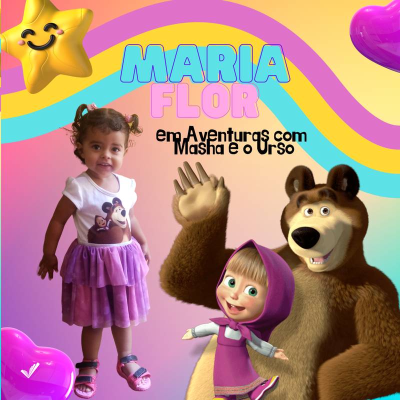 Maria Flor em Aventuras com Masha e o Urso