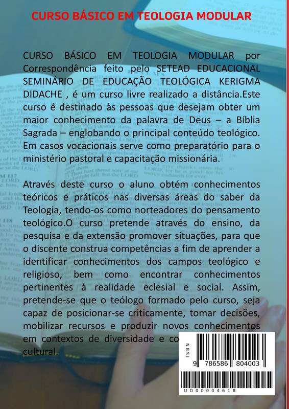 Curso de Teologia à Distância e Curso de Teologia pela