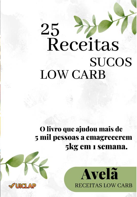 25 Receitas Sucos Low Carb