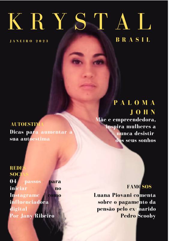 REVISTA KRYSTAL BRASIL - JANEIRO 2023 – Capa Paloma John