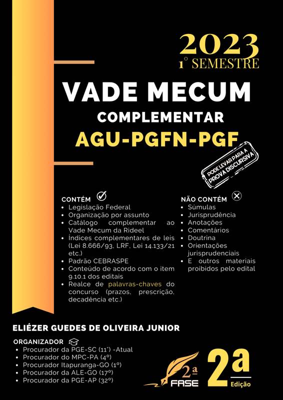 VADE MECUM AGU – PGF – PGFN (2ª edição)