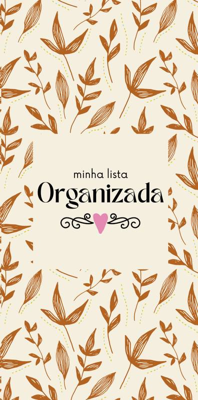 MINHA LISTA ORGANIZADA