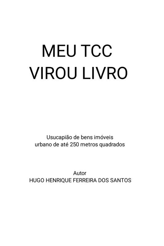 MEU TCC VIROU LIVRO