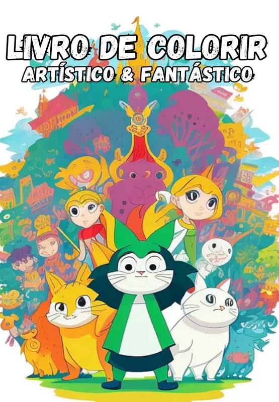 Livro de Colorir Artístico e Fantástico