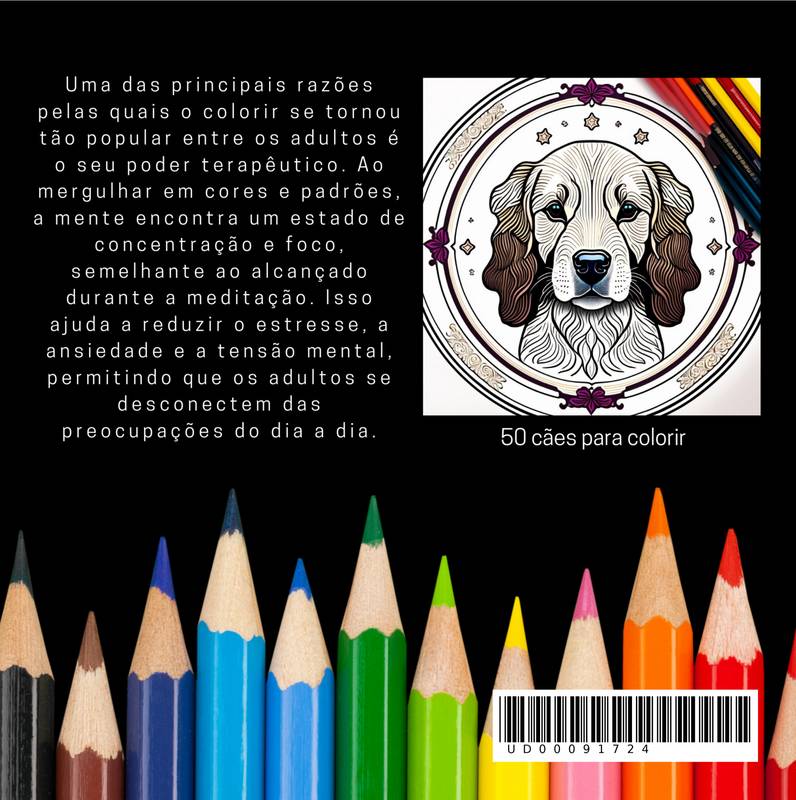 Livro De Colorir - Redução Do Stress E Ansiedade P/adulto