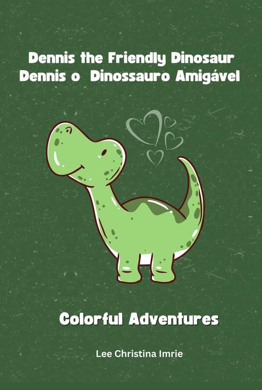 Dênis o Dinossauro Amigável - Dennis the Friendly Dinosaur | Livro Infantil Bilíngue - Bilingual Children's Book