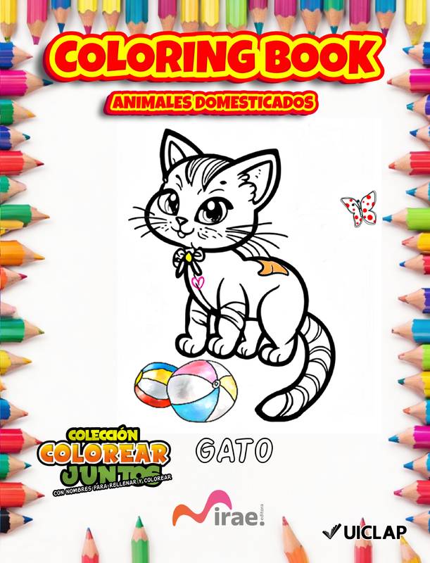 Animales Domesticados - Coloring Book (Spanish Edition)