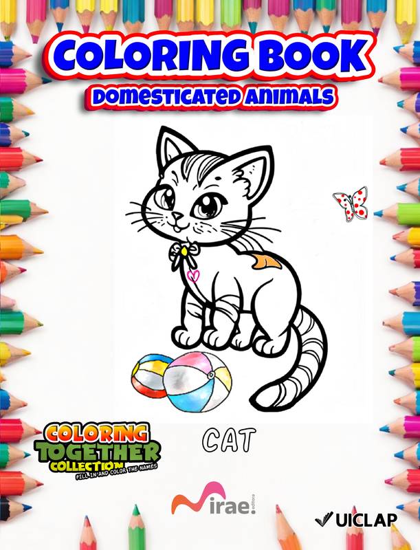Domesticated Animals - Coloring Book (English Edition)
