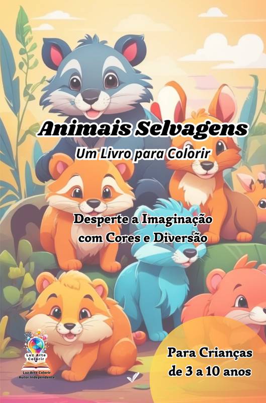 Animais Selvagens: Um Livro para Colorir