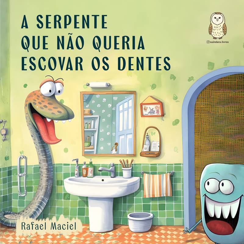 A serpente que não queria escovar os dentes