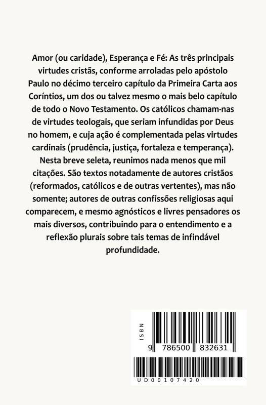 As Virtudes Teologais em frases e citações livro