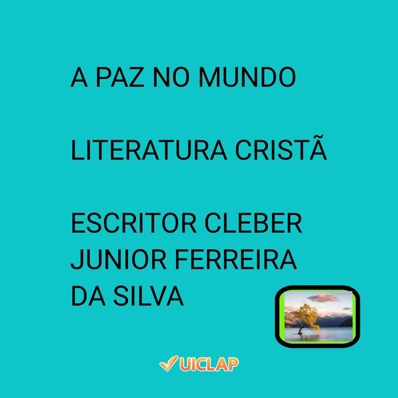 A PAZ NO MUNDO LITERATURA CRISTÃ