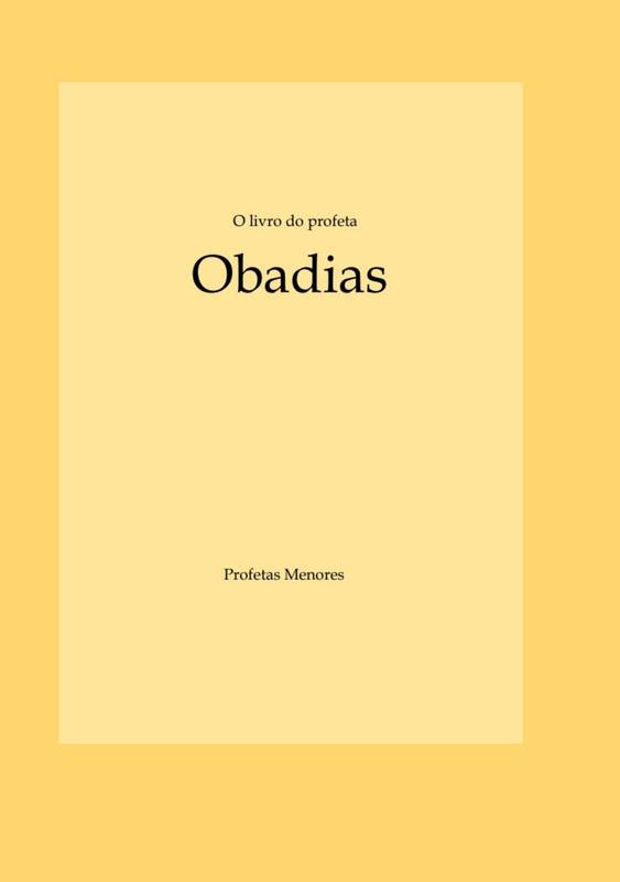 O Livro do profeta Obadias