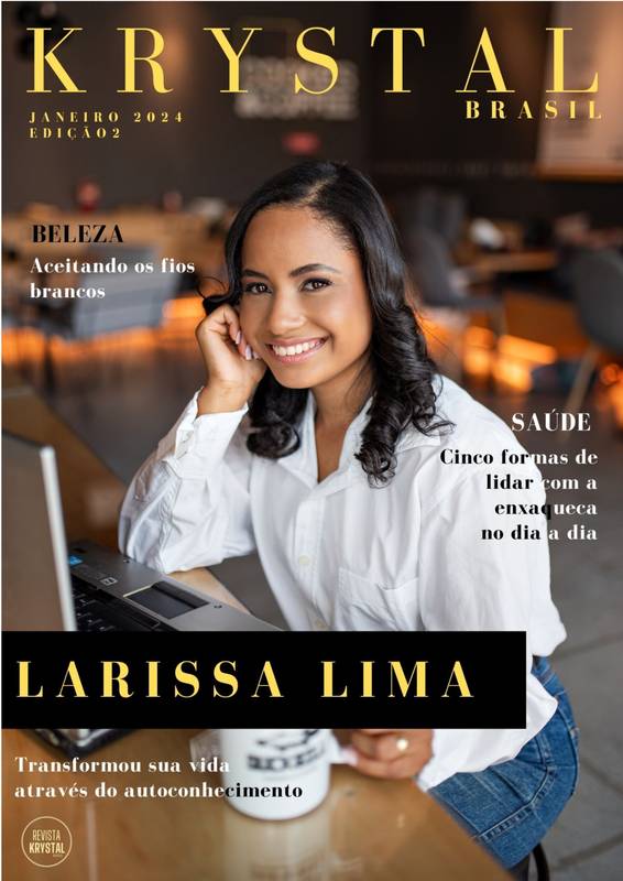 REVISTA KRYSTAL BRASIL – JANEIRO ED. 2 2024 – Capa: LARISSA LIMA