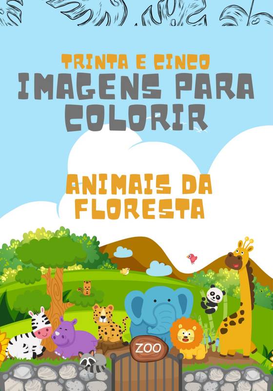 Trinta e cinco imagens para colorir